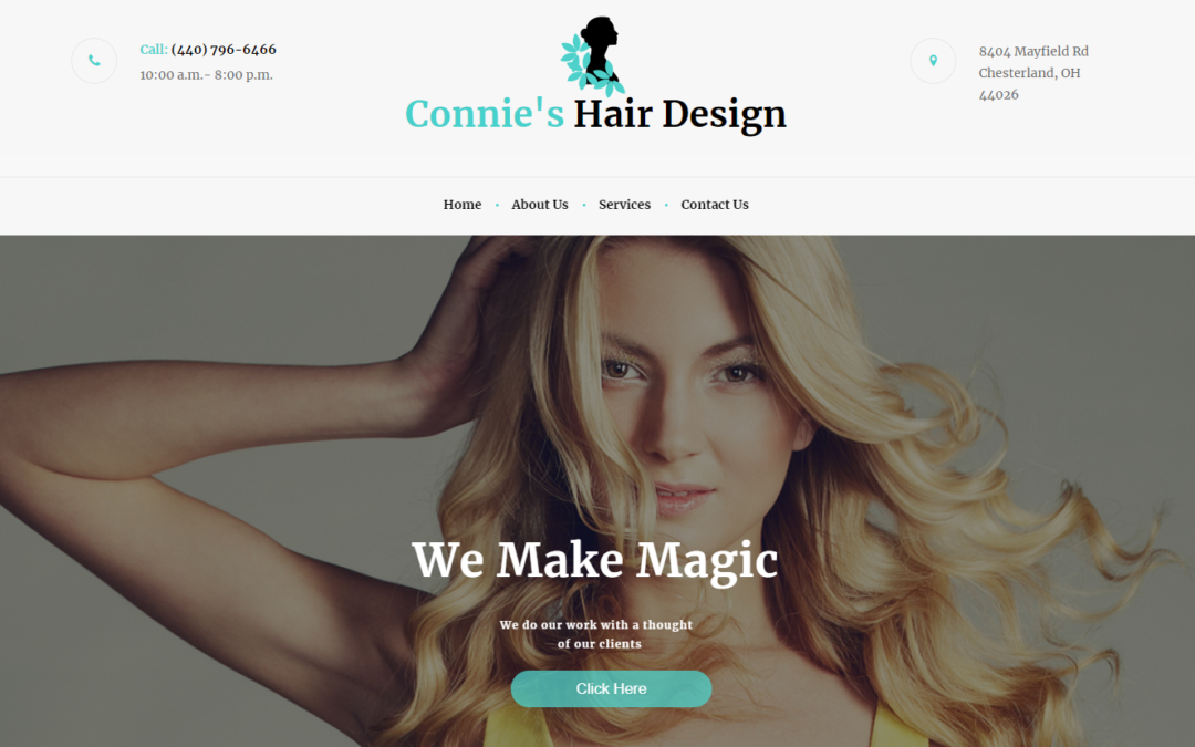 Connie’s Hair Design Website