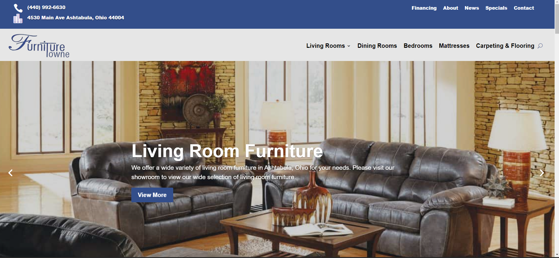 furniture store website-design